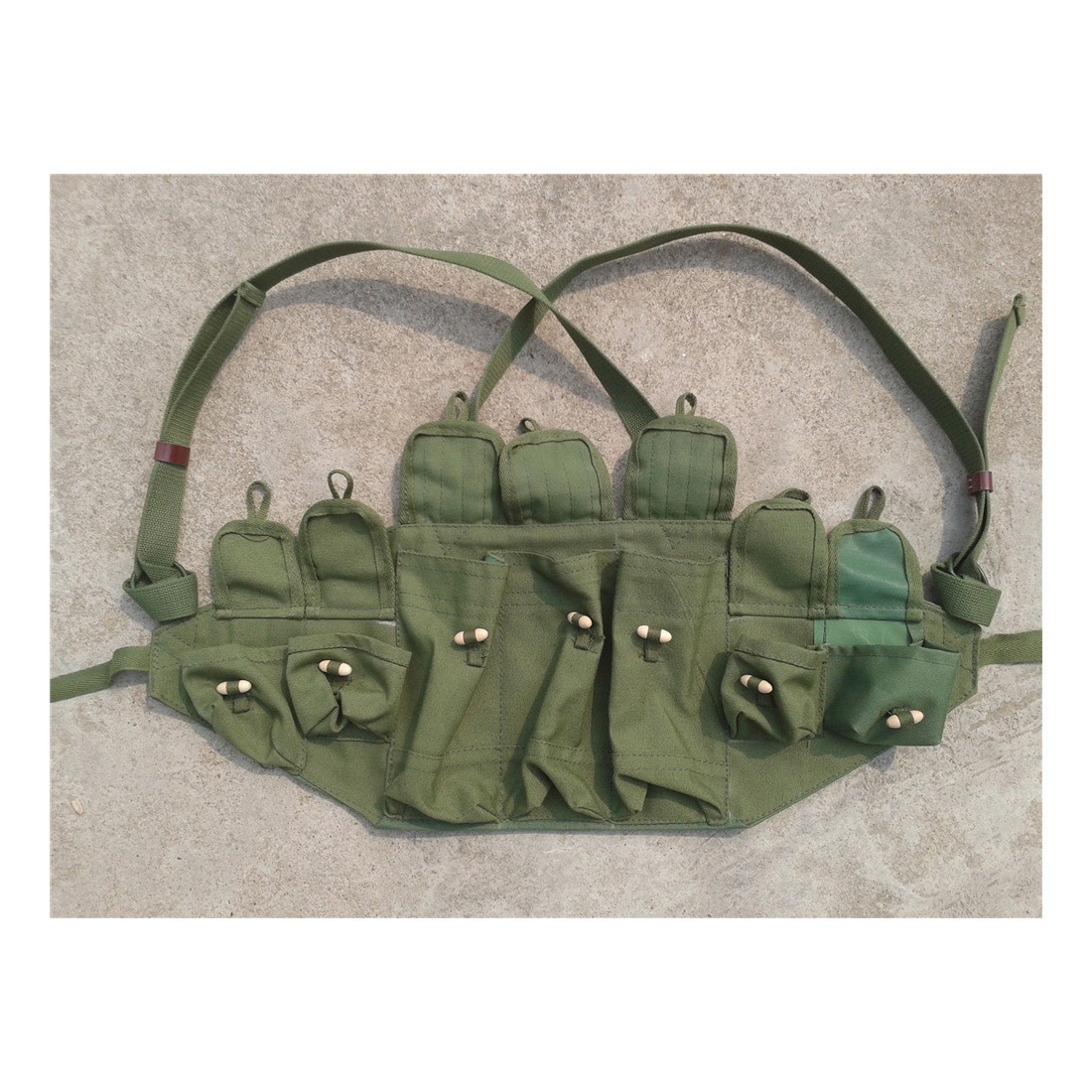 跨境户外军迷cs胸挂携行具马甲八一弹匣子弹袋56式弹夹袋战术背心