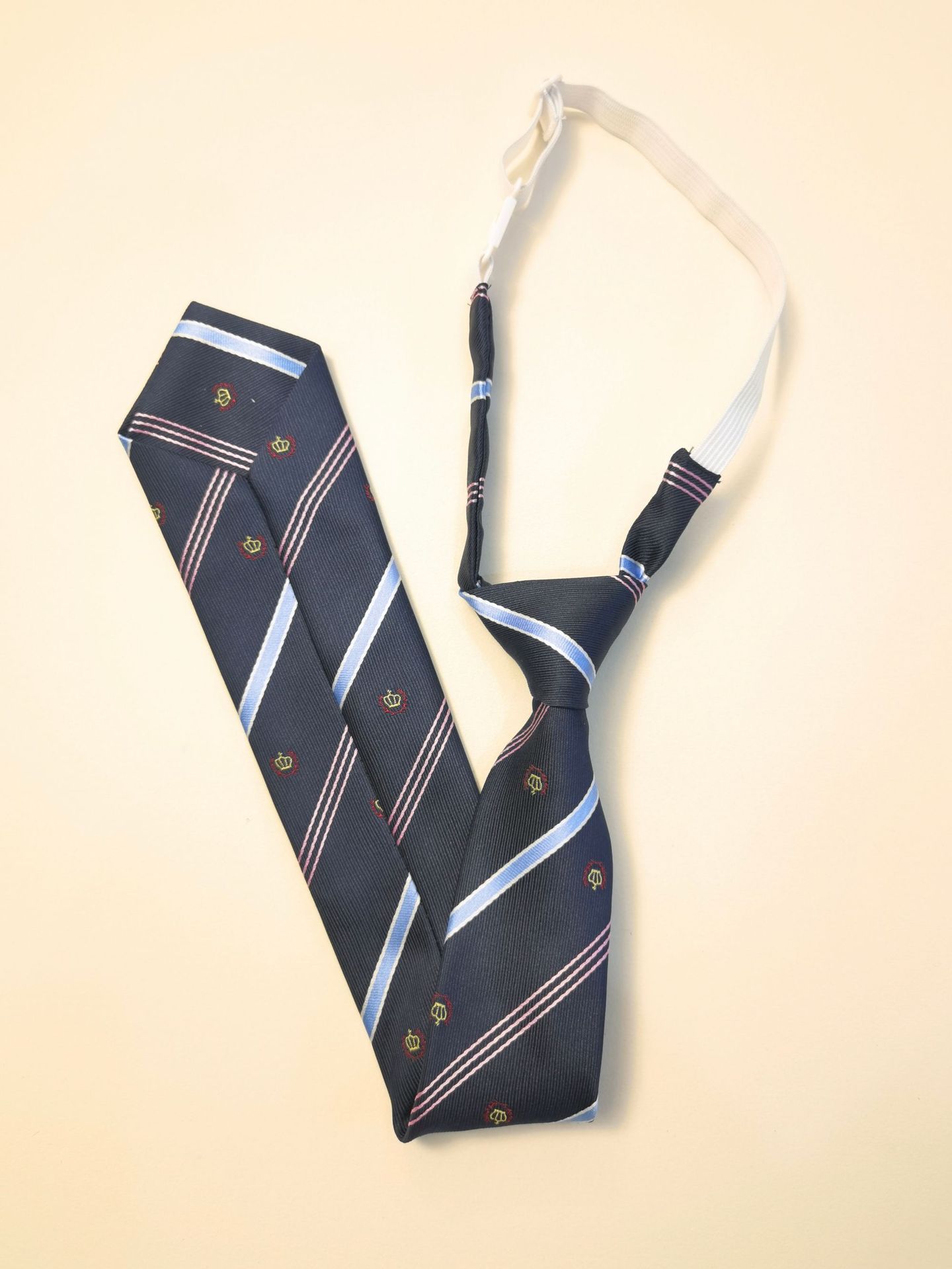 蓝皇冠提花布料领带 领花