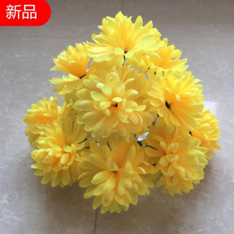 清明上坟花厂家直销7头仿真花束单支假花绢花干花祭祀装饰18包邮