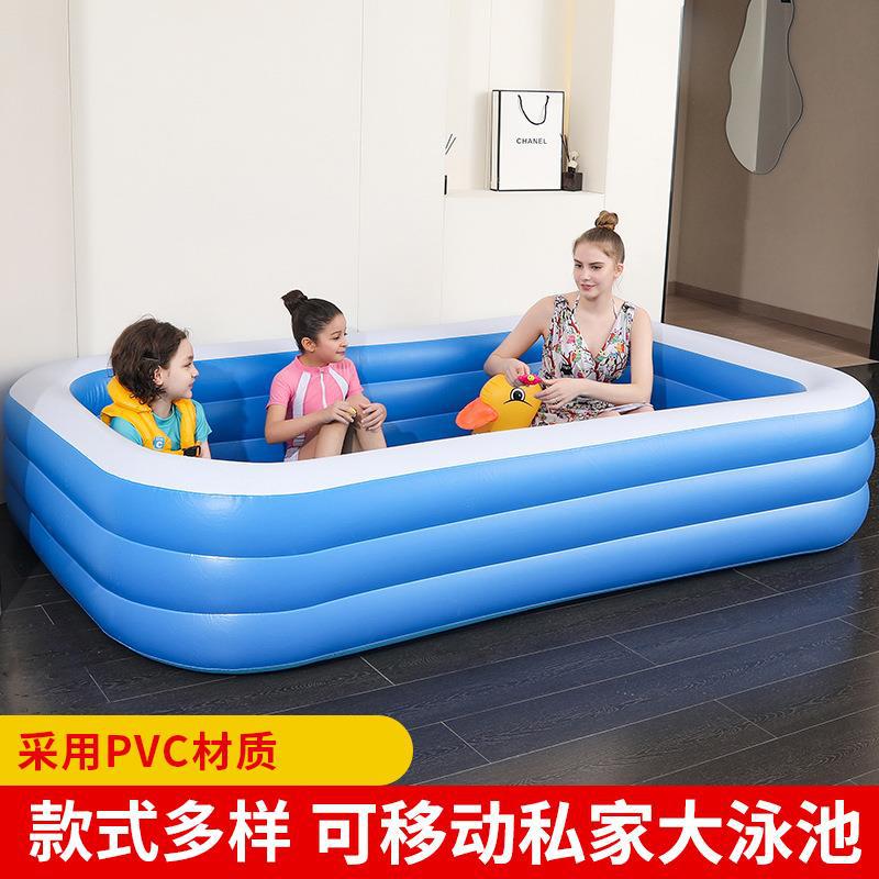 A充气加厚游泳池儿童充气水池家用成人泳池婴儿游泳池玩具戏水池