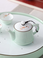 3T23批发潮汕功夫茶具套装家用小套青瓷茶盘茶壶盖碗茶杯整套陶瓷