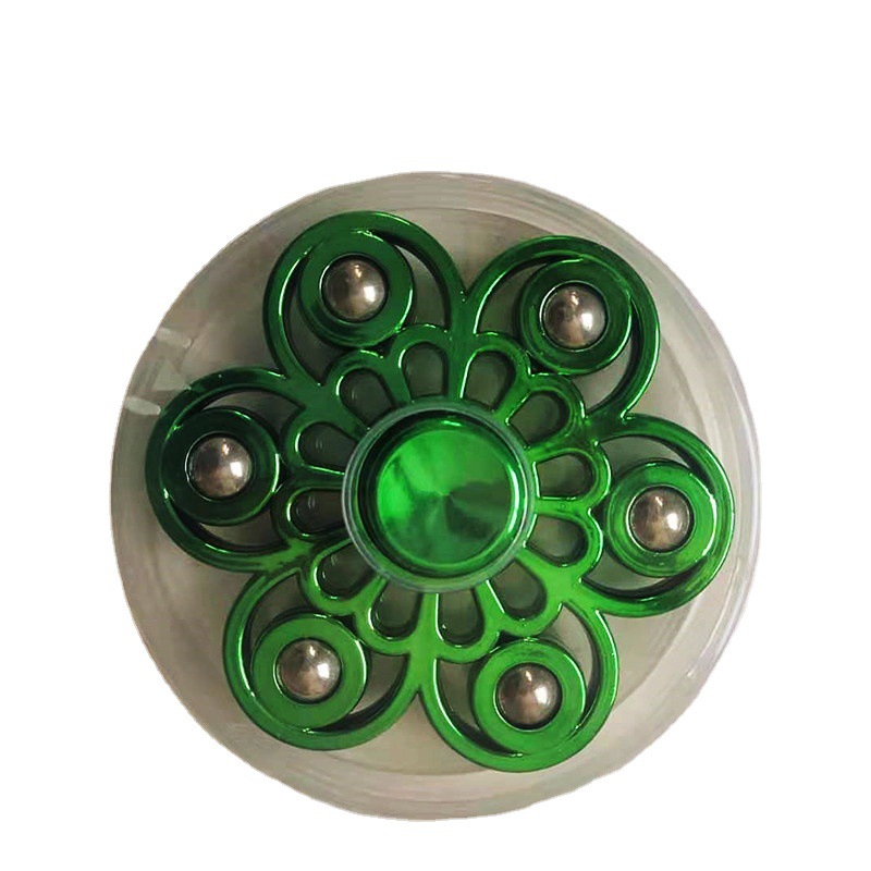 Stall Temple Fair Children's Toy Hand Spinner Boxed 5 Beads 6 Beads 8 Beads UV Electroplating Fingertip Gyro for Recording