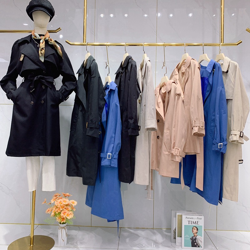 魔美名作22春秋风衣品牌连衣裙品牌女装折扣走份批发进货一手货源