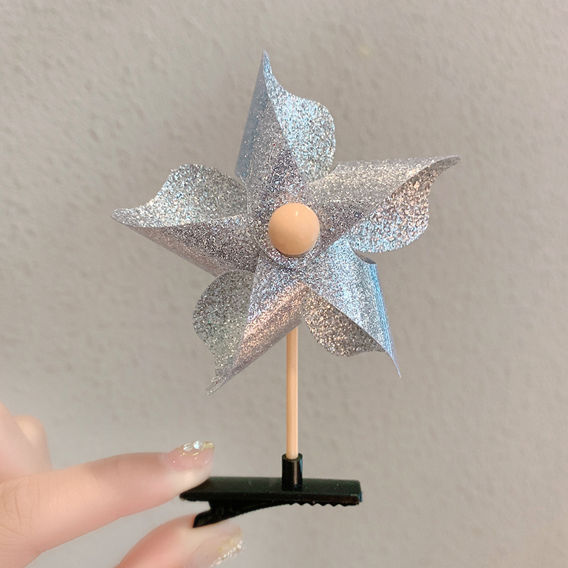 Children's Creative Cute Little Windmill Hair Clips Hair Accessories Girls Head Clip Baby Cute Cartoon Bang Clip Princess Headdress