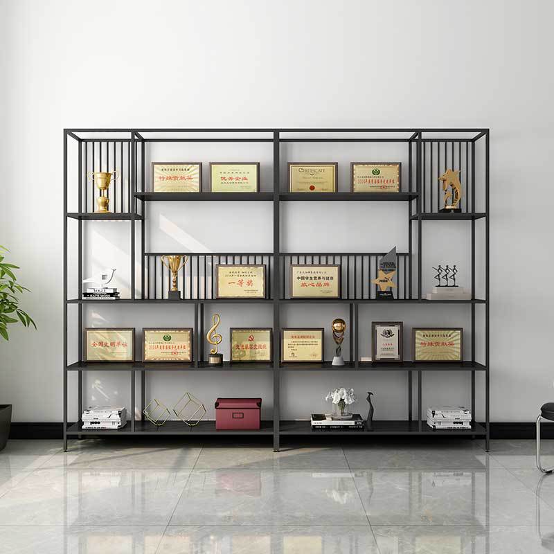 落地荣誉证书奖杯奖牌展示架办公室陈列柜收藏样品展柜摆放架
