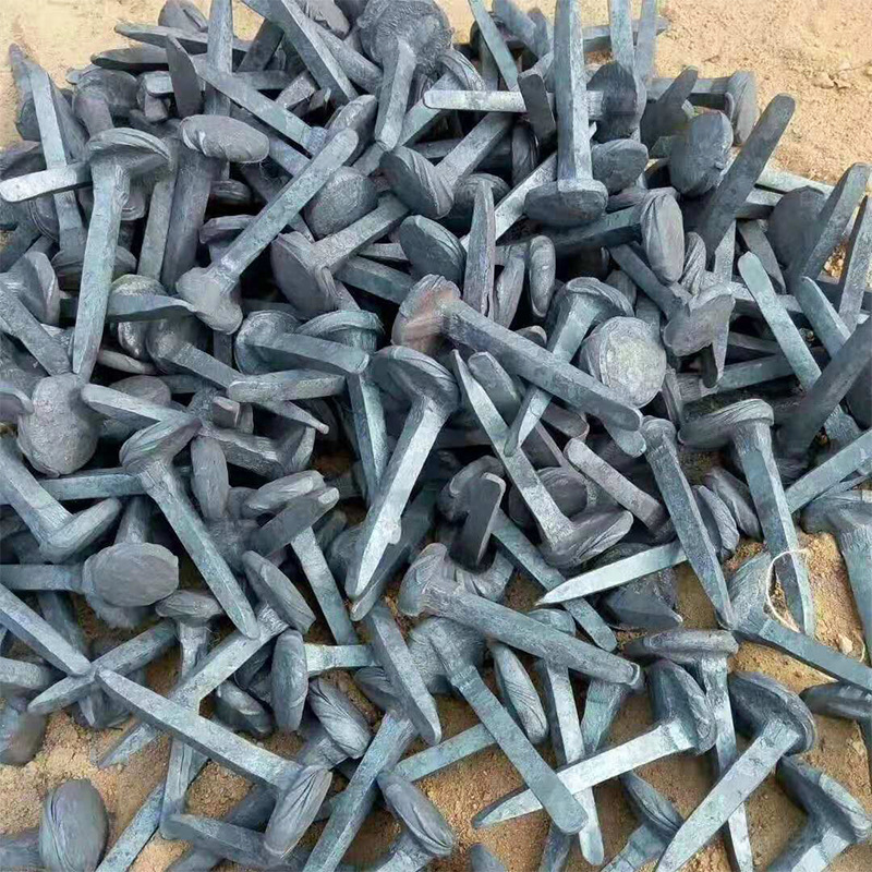 铁路道钉手工机制锻件钢轨枕木锻打道口钉固定5轨钉螺旋量大可定