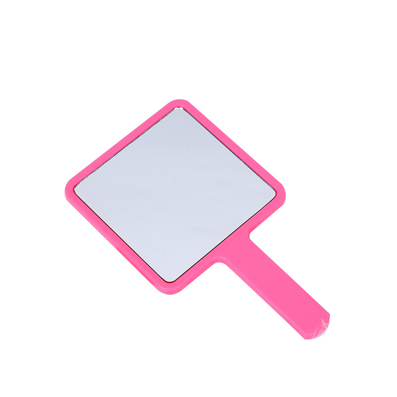 wholesale simple square mini makeup mirror girls dormitory desktop vanity mirror portable convenient hand-hold mirror