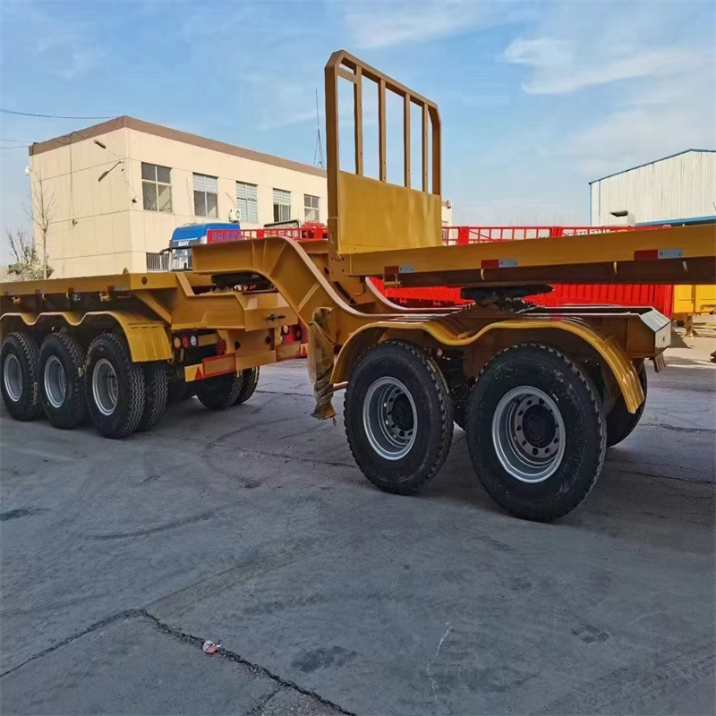 全挂车外蒙狼狈全挂车重型出口平板半挂车骨架半挂车