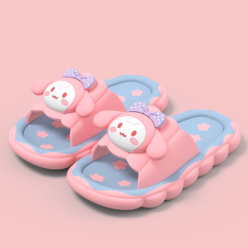 Children's Slippers Female Summer Cute Cartoon Bath Non-Slip Indoor Home Soft Bottom Baby Sandals Girls' Slipper