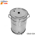 供应圆形不锈钢流化粉桶  换色方便可拆卸供粉桶 静电喷塑机粉桶