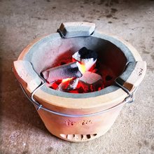 港式打边炉炭炉烧烤室内碳炉家用商用煲汤老式陶土红泥炉烤肉炉子