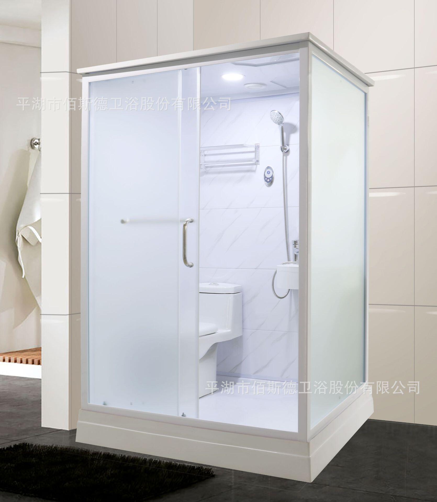 厂家直供工程整体淋浴房集成卫生间一体式淋浴间马桶集成浴室