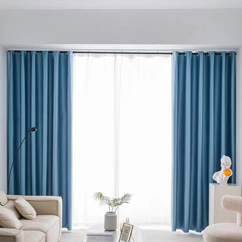 跨境亚马逊布拉格黑丝星级酒店工程物理隔音防晒全遮光窗帘布成品