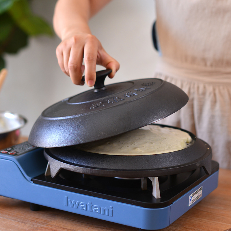 老式无涂层铸铁鏊子加厚煎饼锅饼折锅耨耨烙糕摊黄子锅饽饽烙饼锅