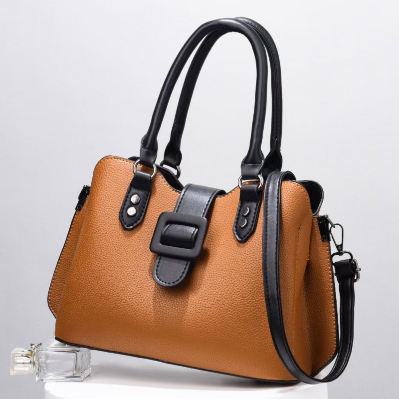 Fashion Women's Bag 2022 New Middle-Aged Women's Bag Foreign Trade Cross-Border Fashion Shoulder Messenger Handbag Mother Bag