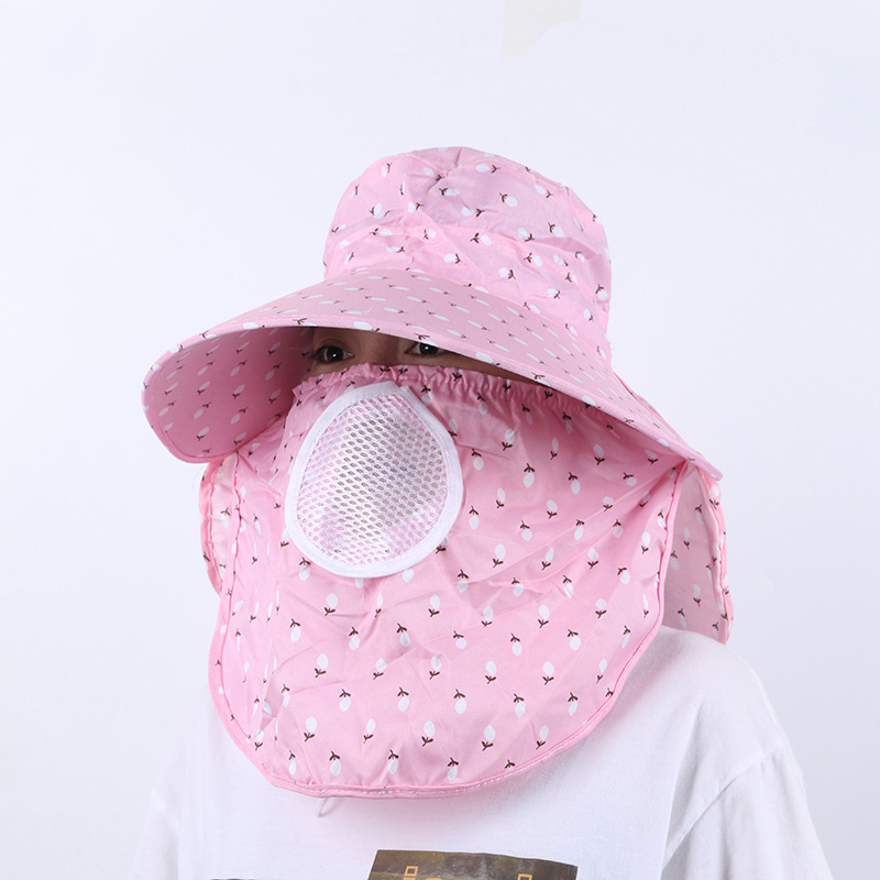 Spring and Summer New Sun Hat for Women Sun Protection Hat Shawl Hat Cover Face Neck Protection Tea Picking Hat Cycling Summer Hat