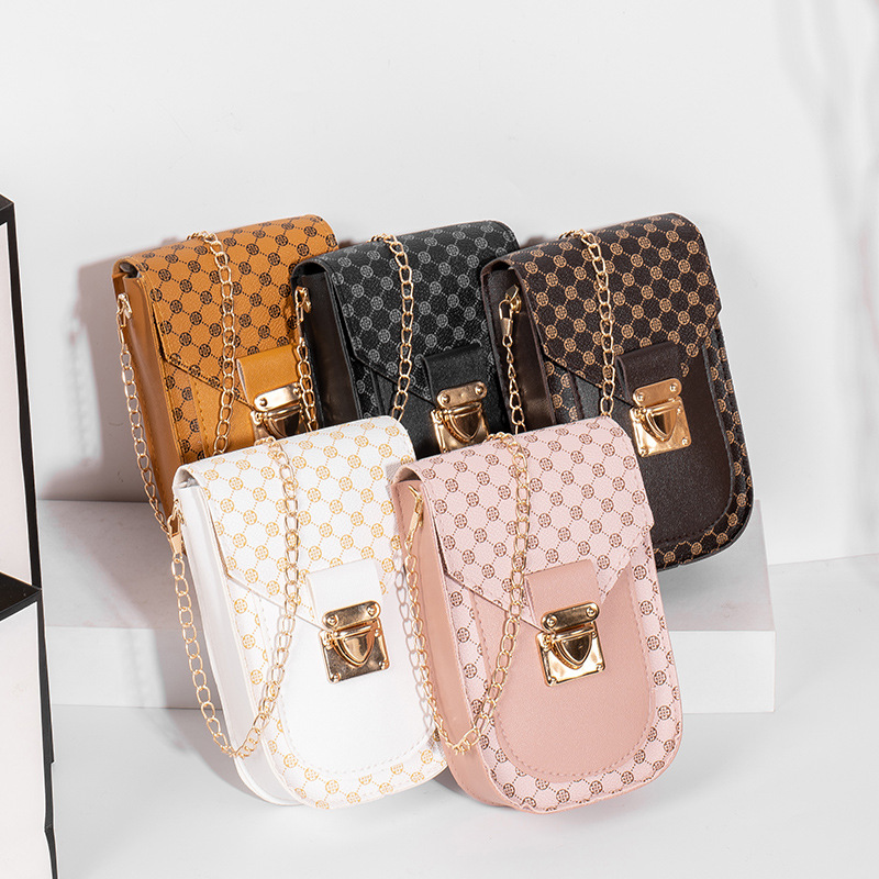 Polka Dot Mobile Phone Bag Wholesale Woman Bags Fashion Chain Crossbody Bag PU Bags