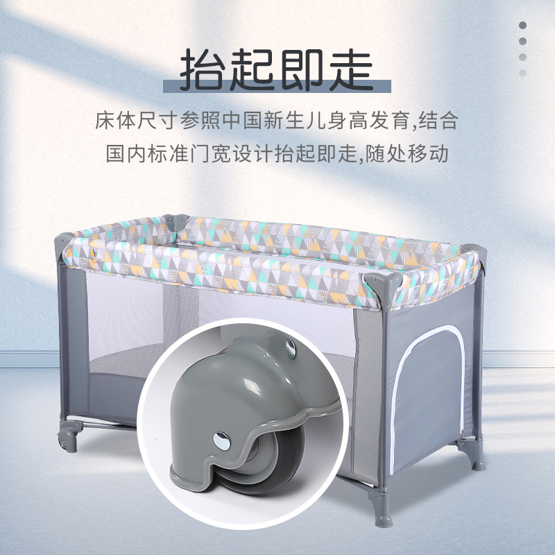 Baby Crib Movable Multifunctional Folding Game Bed Baby Fence Bed Portable Babies' Bed Children Bassinet