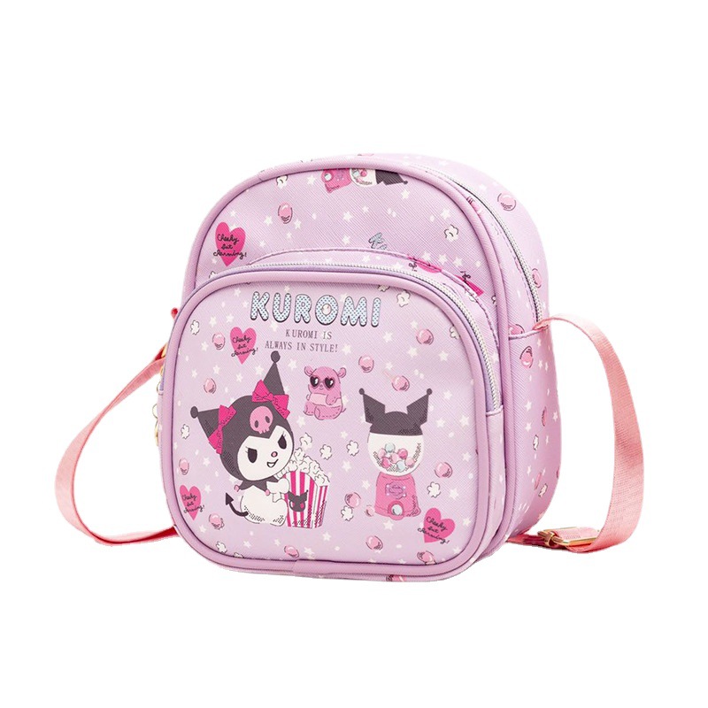 Cartoon Fashionable Casual Toddler Bag Melody Cinnamoroll Babycinnamoroll Clow M Leather Waterproof Children's Crossbody Shoulder Bag