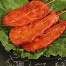 香嫩咖喱里脊肉串肉夹馍配菜炸串摆摊铁板小吃鸡里脊肉片鸡肉串