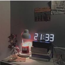网红学生用数字LE时钟闹钟北欧创意摆件卧室客厅简约钟