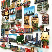 中国各旅游城市冰箱贴个性立体景点纪念品磁性装饰吸铁石