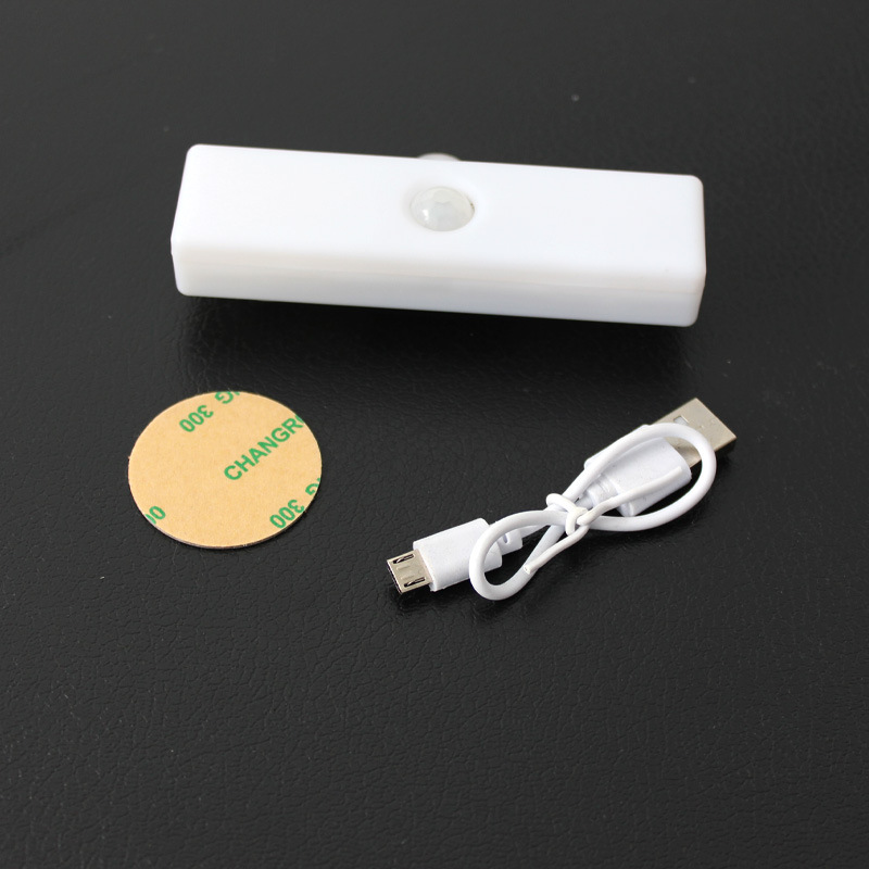 USB Charging 10cm Long Smart Human Body Small Induction Night Lamp Elderly Night Corridor Aisle Wiring Free Magnetic Suction