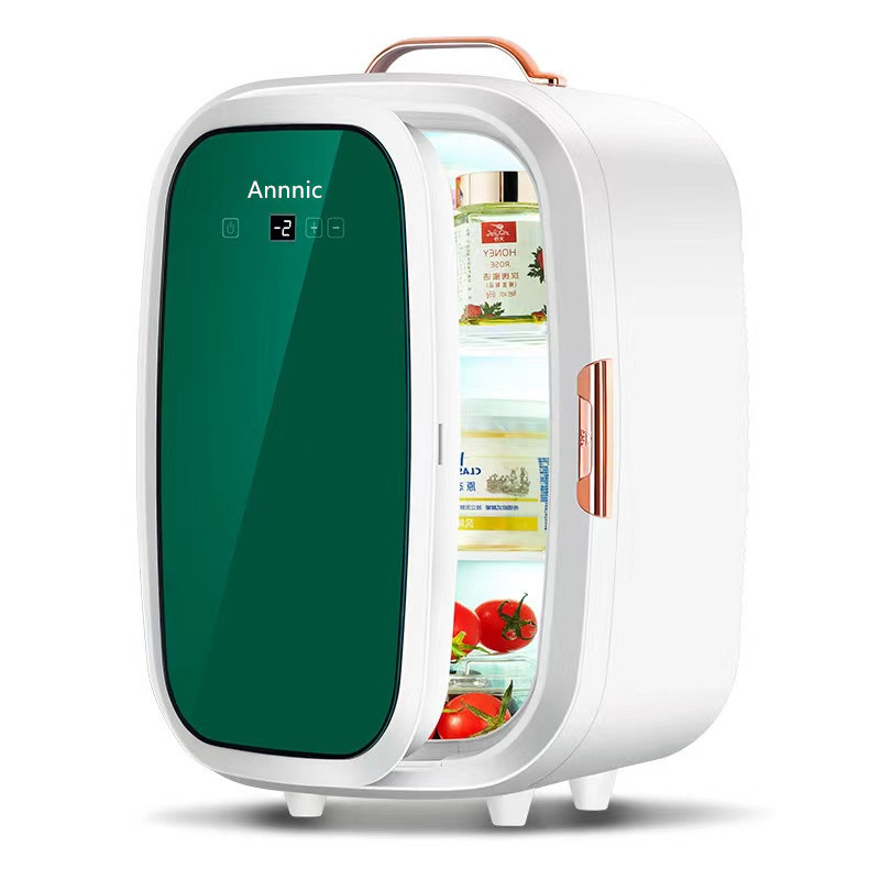 亚马逊美妆冰箱镜面温度显示小型车家两用20升大容量迷你便携冰箱