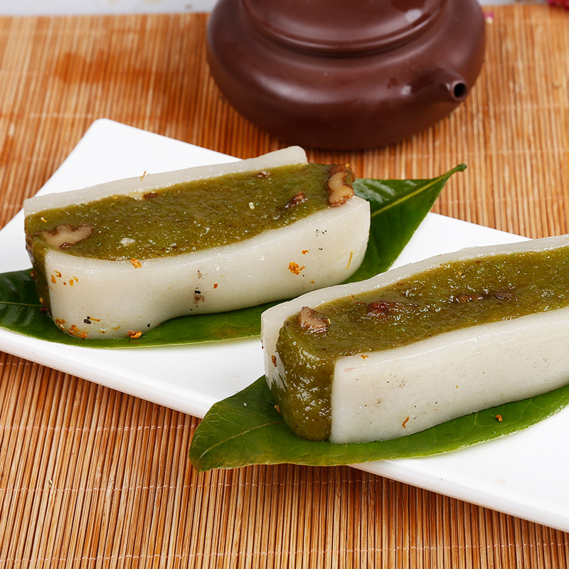 薄荷味核桃糕夹糕重阳糕苏州特产葑门老式糕团年糕传统点心