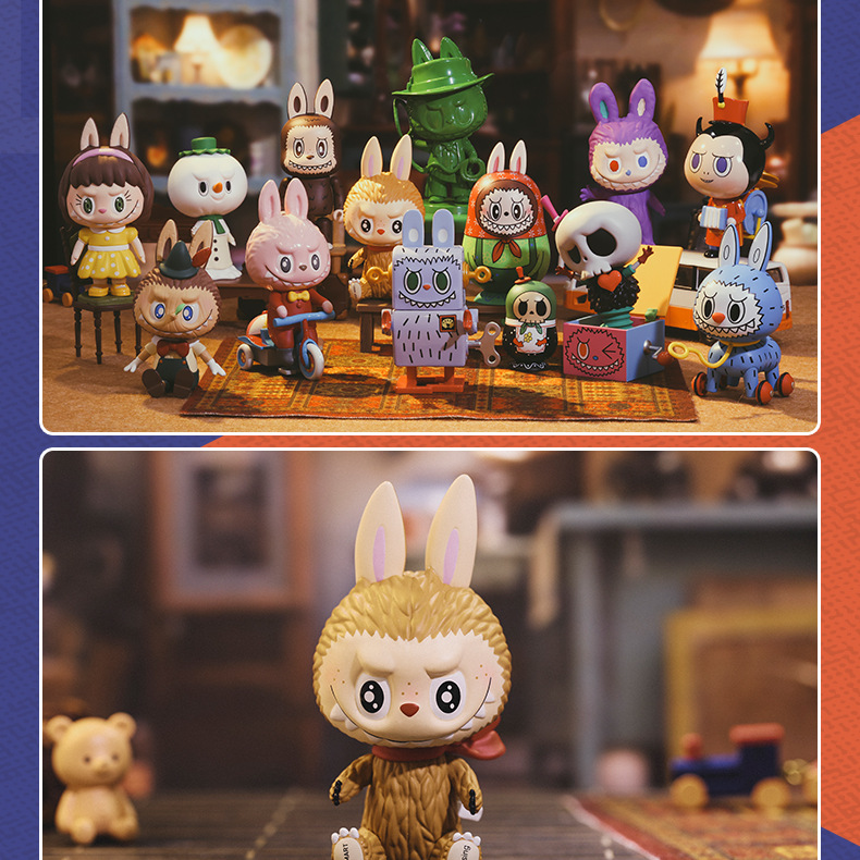 labubu精灵玩具系列泡泡玛特正品labubu玩具手办公仔娃娃拉布布