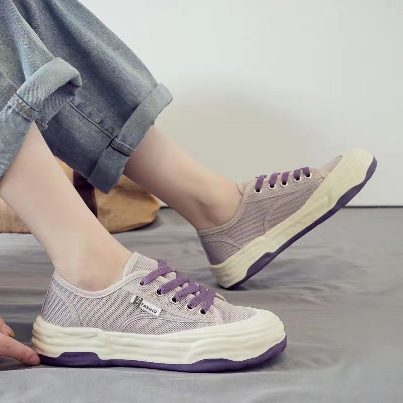 Women's Sneakers Summer 2023 New Thin Breathable Mesh Sports Mesh Shoe Tip Fashion Casual All-Matching Sneakers