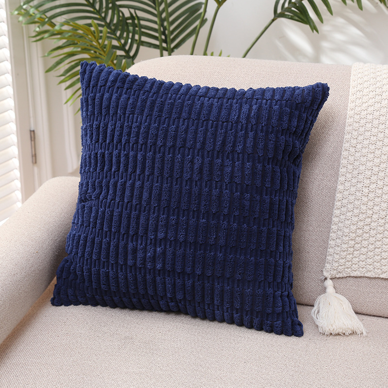 Corduroy Pillow Cover Couch Pillow Nordic Instagram Style Pillow Cross-Border Amazon Hot Solid Color Bedside Cushion