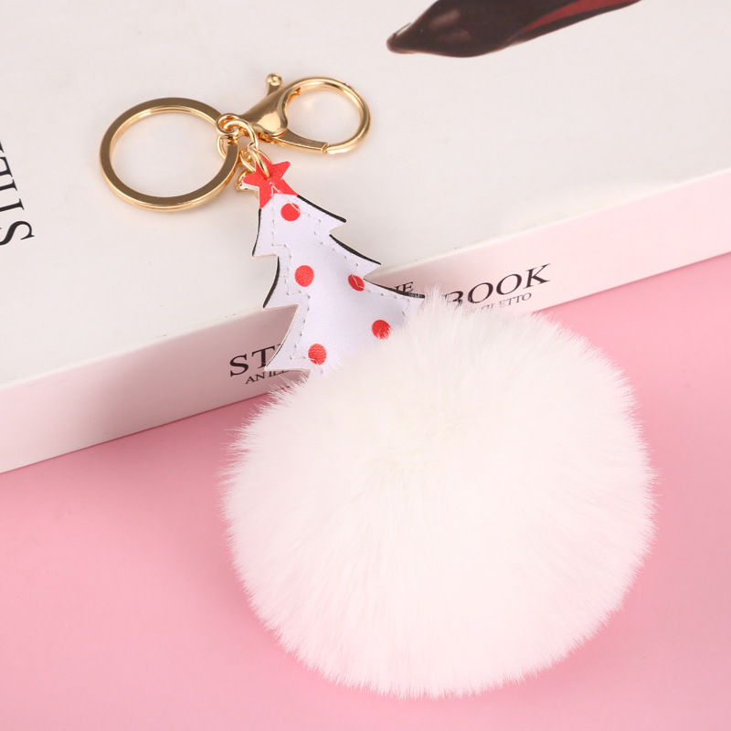 Fur Ball Keychain New Hairy Ball Pu Marine Life Dolphin Handbag Pendant Promotional Gifts Wholesale