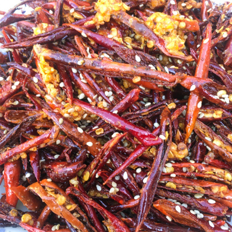 贵州特产香辣脆香酥辣椒丝140克310克麻辣小吃零食油炸干辣椒麻辣