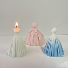 3D立体婚纱礼服西服手工皂模具 DIY香薰蜡烛石膏蛋糕装饰硅胶模具