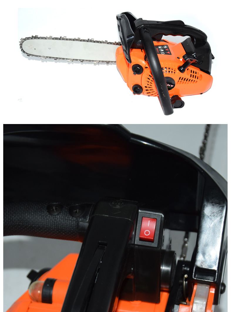 泽商新款12寸2500小油锯汽油锯伐木锯手提锯易启动小型园林砍树机