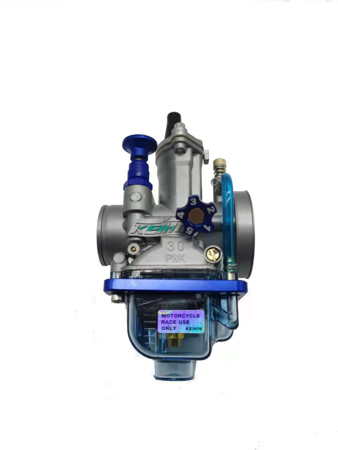 摩托车化油器pwk化油器透明尼龙蓝色底盖改装28-34mm