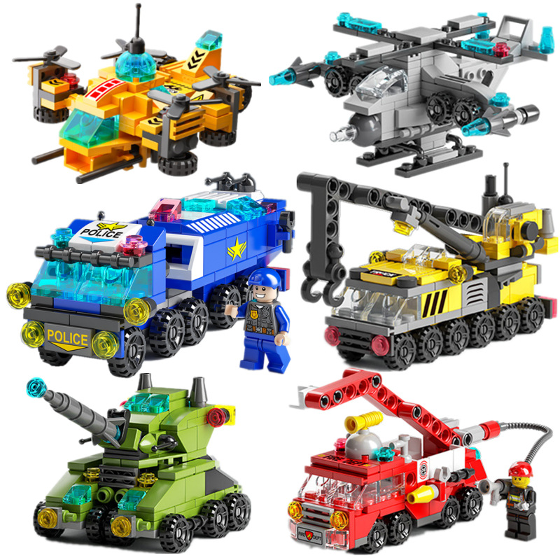 Compatible with Lego Assembled Military Building Blocks Rocket Boys Children Enlightenment Educational Toys Small Particle Building Blocks Wholesale