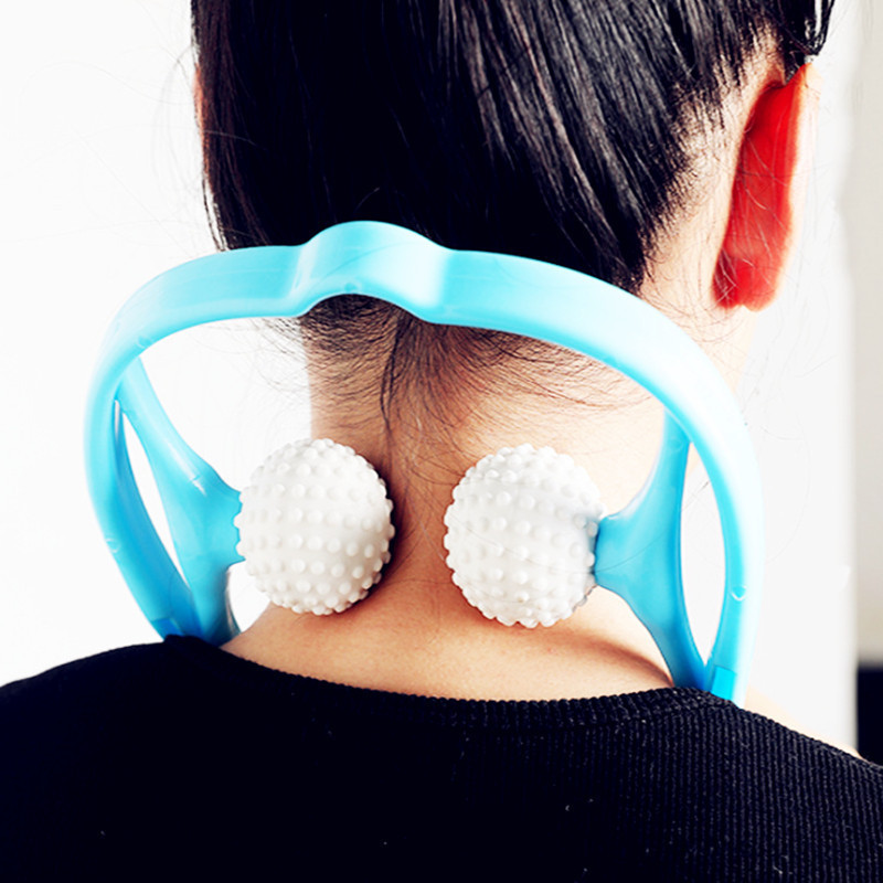 手动颈椎按摩器揉捏健身手持迷你夹脖子颈椎按摩器老人颈部按摩仪