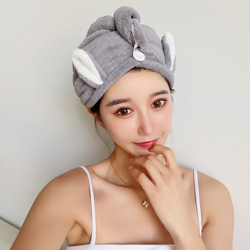 成人帽耳朵裹新品湿快干干发毛头包头兔毛巾浴帽发批发可爱吸水头