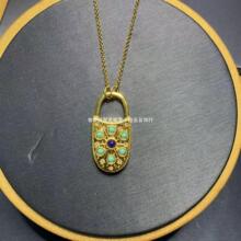 cartier卡地亚 黄金白贝母一颗钻附身符超小号项链 19_阿里巴巴找货