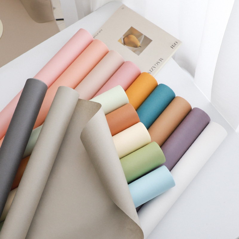 防水牛皮纸风华牛津纸鲜花花束包装纸红色白色黑色绿色秋冬色上新