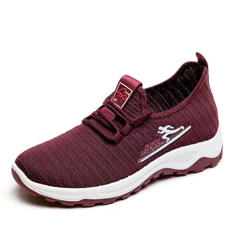 One Piece Dropshipping Men's Casual Running Shoes Korean Trendy Sneakers Lightweight Breathable Lace up Running Shoes Wholesale