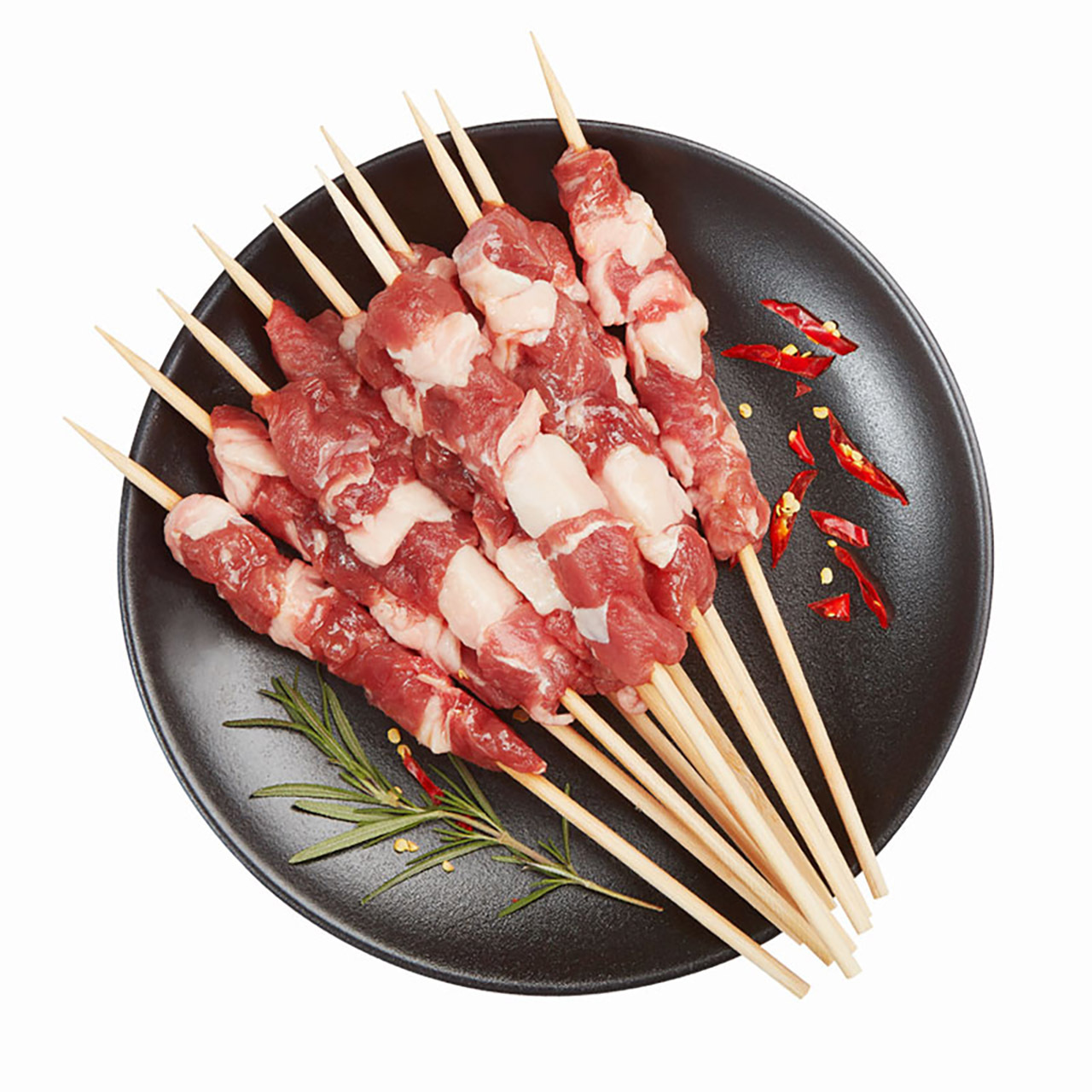 大庄园新西兰羔羊肉串200g*6袋烧烤食材孜然烧烤串新鲜冷冻半成品