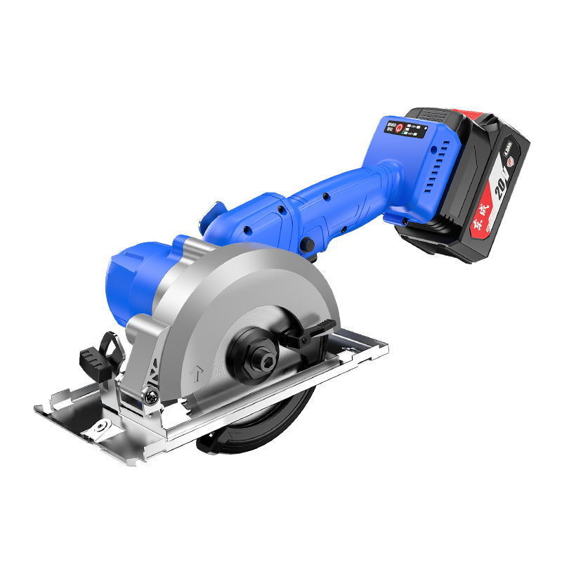 5寸充电式无刷锂电电圆锯木工4手提锯石木两用切割机可用东成电池