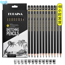 Professional Drawing Sketching Pencil Set, 12 Pieces Art跨境