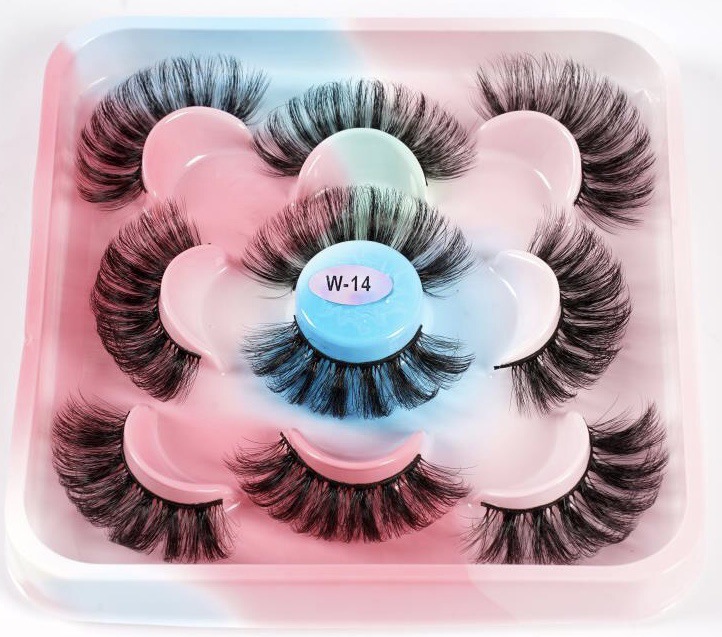 Russian Curly Fried Eyelashes High Imitation Thick Three-Dimensional Messy European and American Exaggerated False Eyelashes Cross-Border Wholesale