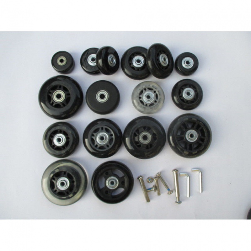 行李箱脚轮胶套拉杆旅行箱包滑轮静音耐磨高弹单轮轱辘配件不脱皮