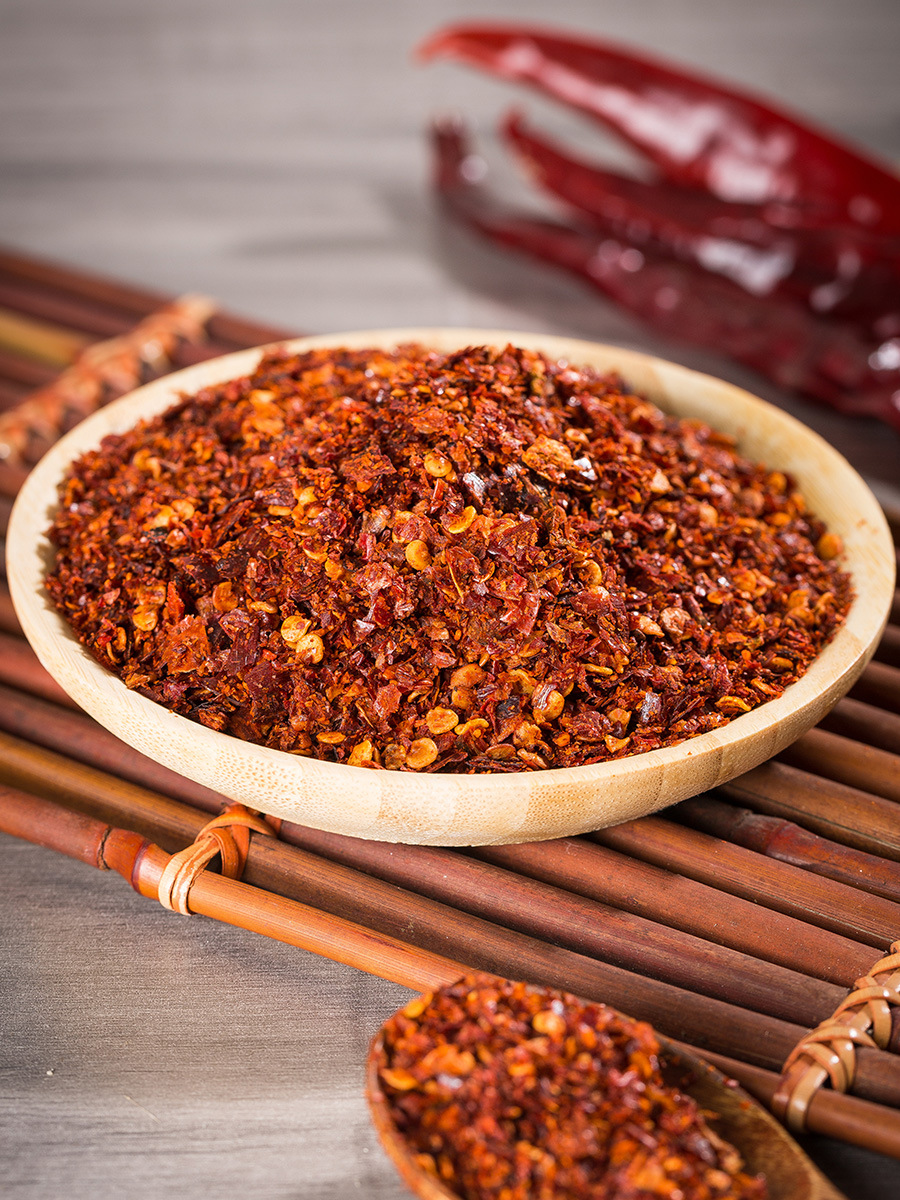 四川二荆条辣椒面500g微辣特香中粗小面红油辣子面手工石臼海椒面