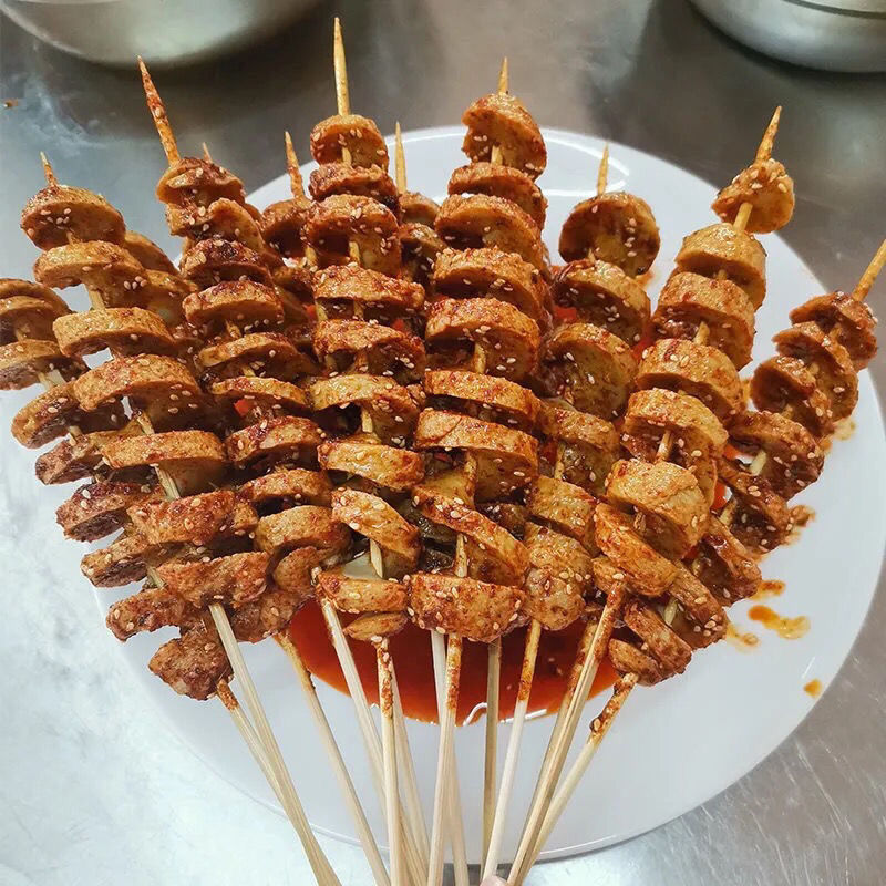 面筋半成品批发串小吃油炸商用家用烧烤食材串30克素食一件代发